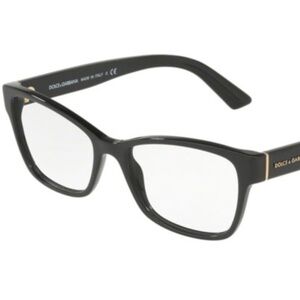 Dolce & Gabbana DG3274 501 Black Gold Frames with reader script black and gold